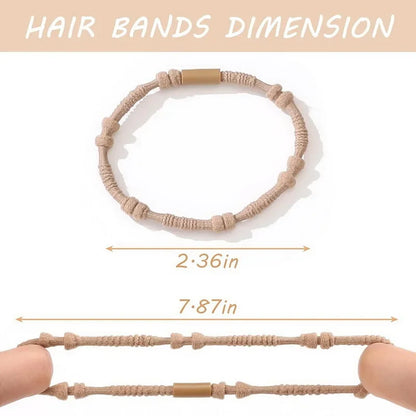 20 pcs Boho bracelet hair ties for women elastic hair rubber bands girls black Bracelet  hair rope Ponytail Holder hairbands