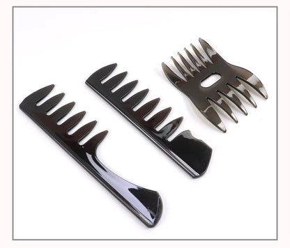 Plastic Wide Tooth Curl Comb Detangling Hair Brush Oil Texture Comb for Curly Wet Hair Cutting Combs Barber Salon Styling Tools