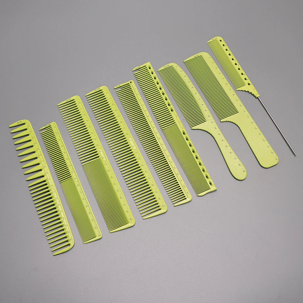 1/9PCS Hairdressing Clipper Comb Anti Static Flat Top Comb for Hair Cutting Professional Salon Beauty Tools Practical Comb