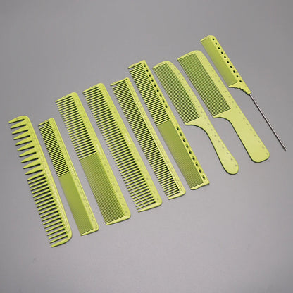 1/9PCS Hairdressing Clipper Comb Anti Static Flat Top Comb for Hair Cutting Professional Salon Beauty Tools Practical Comb