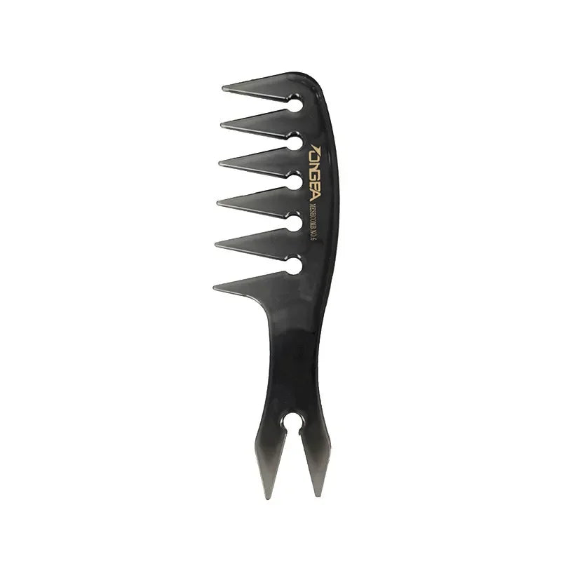 Black Professional Hair Brush Hard Carbon Cutting Comb Heat Resistant Salon Hair Brushes Barber Pin Tail Antistatic Combs Men