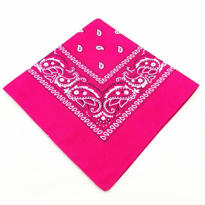 Bohemian Print Bandana Paisley Pattern Headbands Hiphop  kerchief Outdoor Unisex Headband Wrist Wraps Face Mask Handkerchief