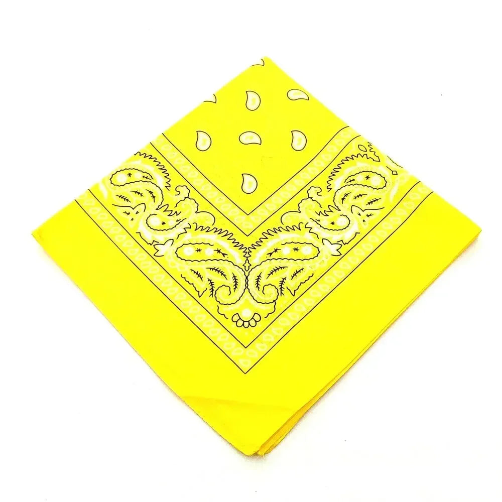 Bohemian Print Bandana Paisley Pattern Headbands Hiphop  kerchief Outdoor Unisex Headband Wrist Wraps Face Mask Handkerchief