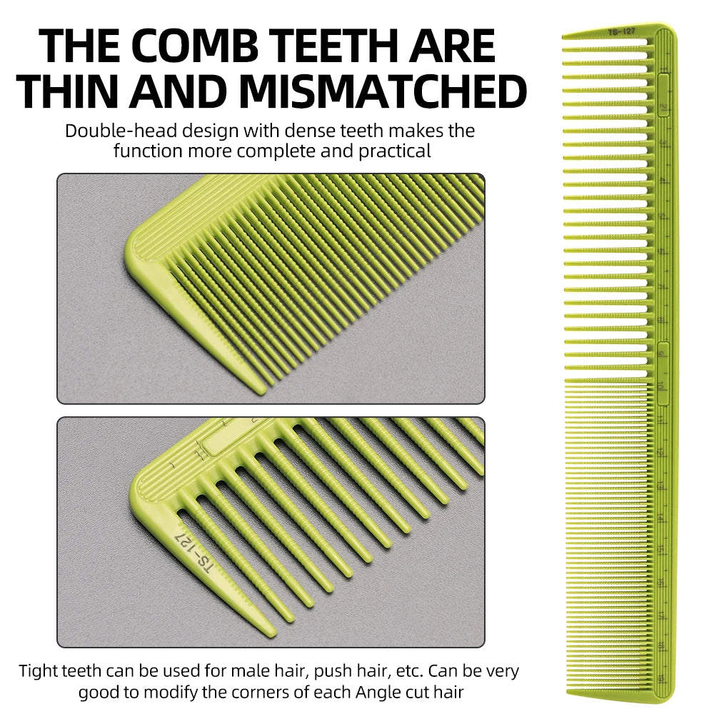 1/9PCS Hairdressing Clipper Comb Anti Static Flat Top Comb for Hair Cutting Professional Salon Beauty Tools Practical Comb