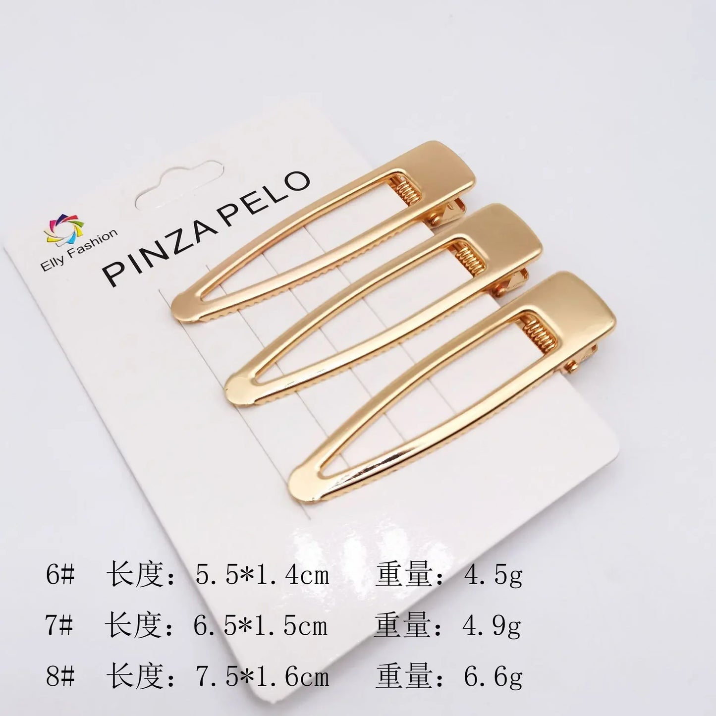 3pcs/set Korean Simple Metal Hairpins for Women Hollow Out Bangs Side Clip Gold Color Hairgrip Broken Hair Styling Accessories