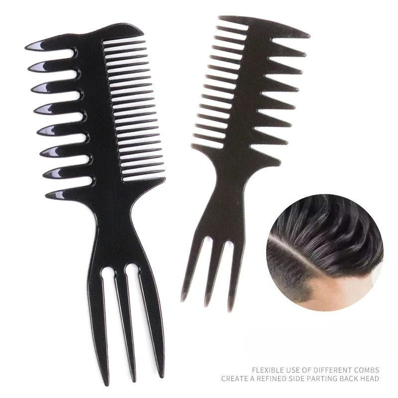 Plastic Wide Tooth Curl Comb Detangling Hair Brush Oil Texture Comb for Curly Wet Hair Cutting Combs Barber Salon Styling Tools