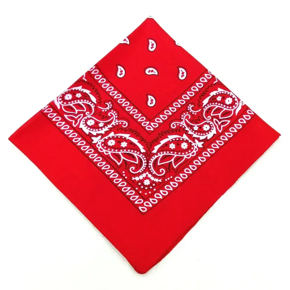 Bohemian Print Bandana Paisley Pattern Headbands Hiphop  kerchief Outdoor Unisex Headband Wrist Wraps Face Mask Handkerchief
