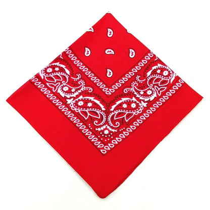 Bohemian Print Bandana Paisley Pattern Headbands Hiphop  kerchief Outdoor Unisex Headband Wrist Wraps Face Mask Handkerchief