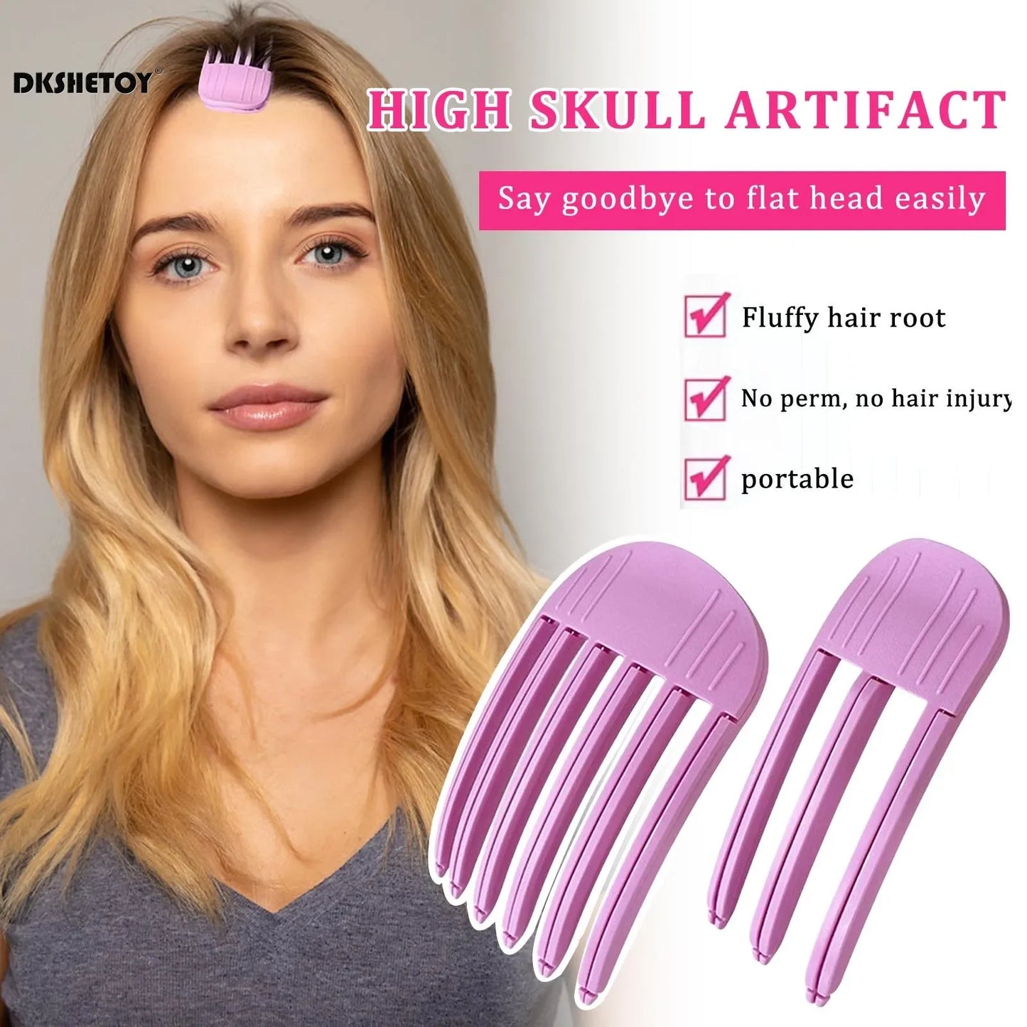 Fluffy Hairpin Curling Bangs Clips Hair Roots Volumizing Hair Clips Women Curling Fixed Shape Clips Fashion Volume Hair Roller