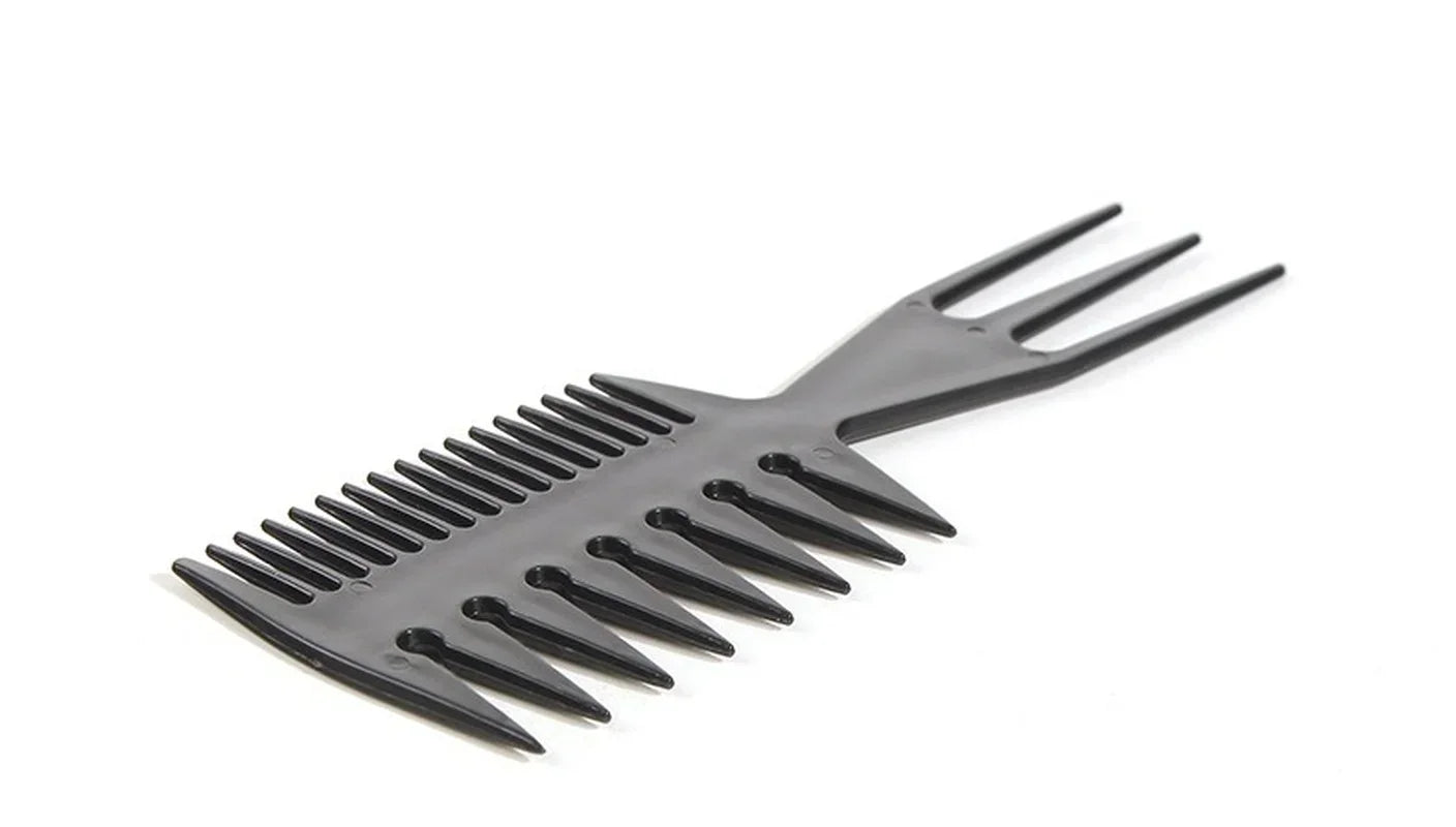 Double Side Professional Tooth Combs Fish Bone Shape Hair Brush Barber Hair Dyeing Cutting Coloring Brush Man Hairstyling Tool