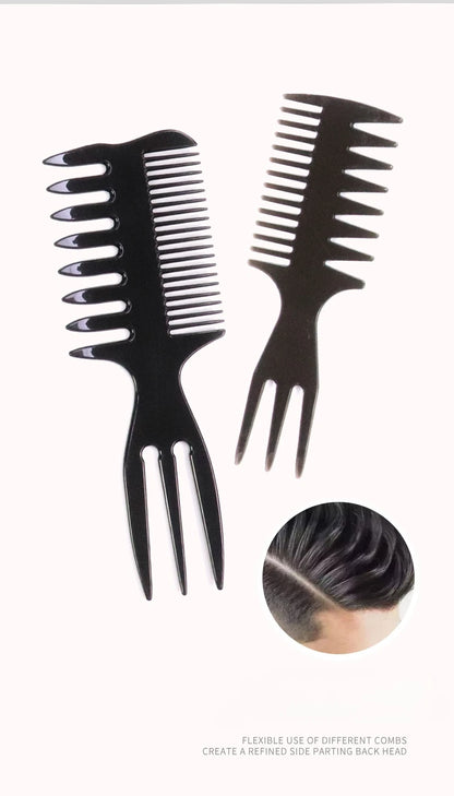 Plastic Wide Tooth Curl Comb Detangling Hair Brush Oil Texture Comb for Curly Wet Hair Cutting Combs Barber Salon Styling Tools
