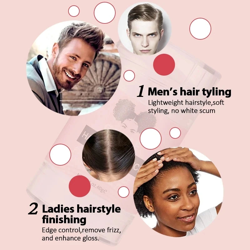 GOIPLE Broken Hair Finishing Cream Clay Styling Accessories Non Greasy Edge Control Custom Logo Natural Smooth Wax Stick For Wig