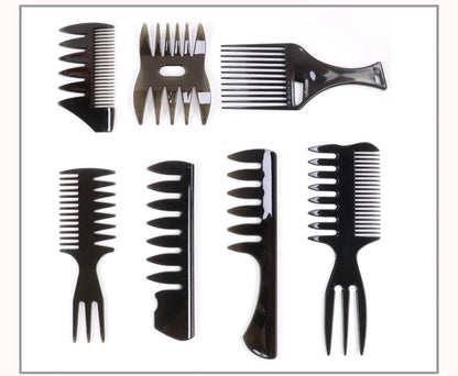 Plastic Wide Tooth Curl Comb Detangling Hair Brush Oil Texture Comb for Curly Wet Hair Cutting Combs Barber Salon Styling Tools