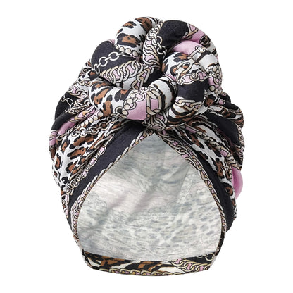 New African Turban for Women Large Flower Stretch Turban Headwrap Beanie Hat Ladies Turbante Mujer Bandanas Chemo Cap Head Cover