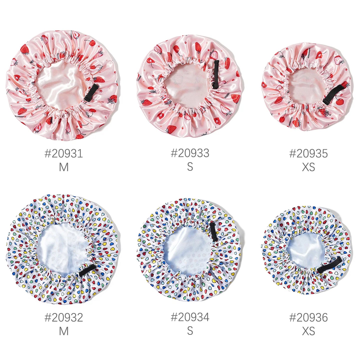 Children Bonnet New volume Edge Elastic fruit Printing Sleep Fashion Leisure Home Comfortable Nightcap Hair Cap
