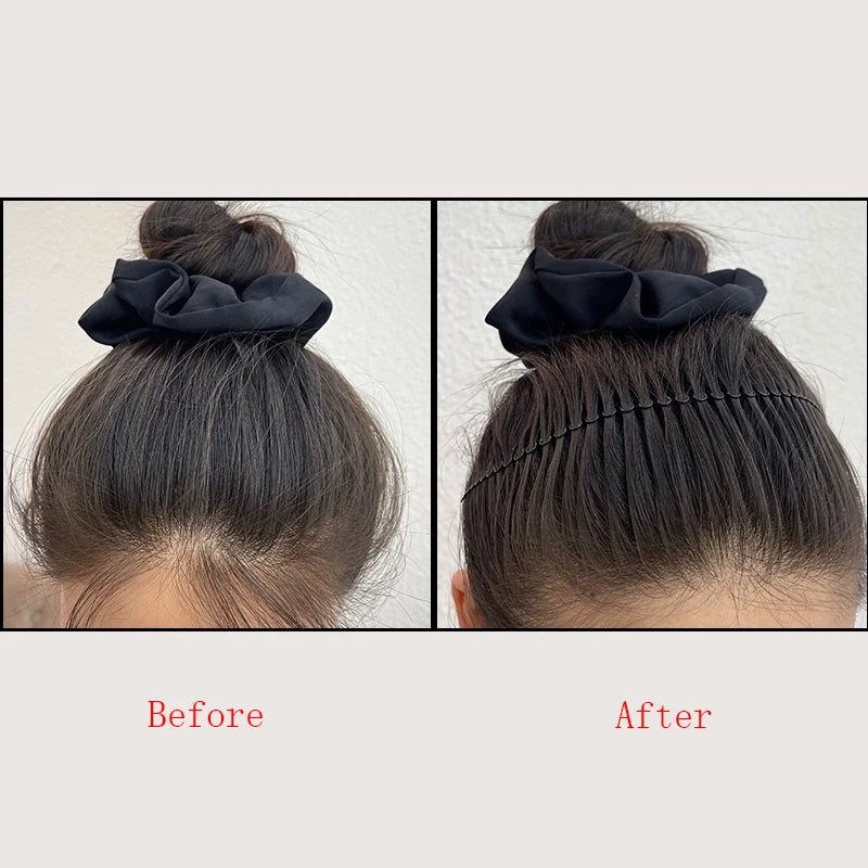 AWAYTR Women Invisible Broken Hair Hairpin Adult Tiara Tools Roll Curve Needle Bangs Fixed Insert Comb Styling Accessories