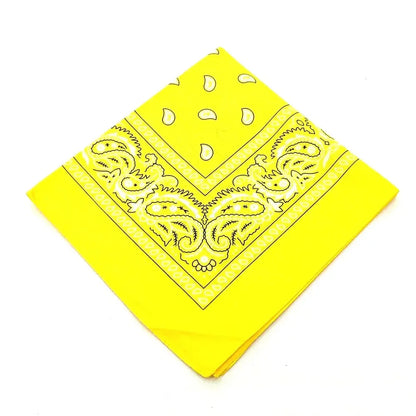 Bohemian Print Bandana Paisley Pattern Headbands Hiphop  kerchief Outdoor Unisex Headband Wrist Wraps Face Mask Handkerchief