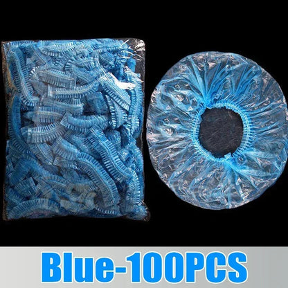 Hotel Sauna Shower Cap Salon Satin Hat to Sleep Bonnets Silk Hood Plastic Disposable Hair Caps Bathroom Water Proof Spa Woman