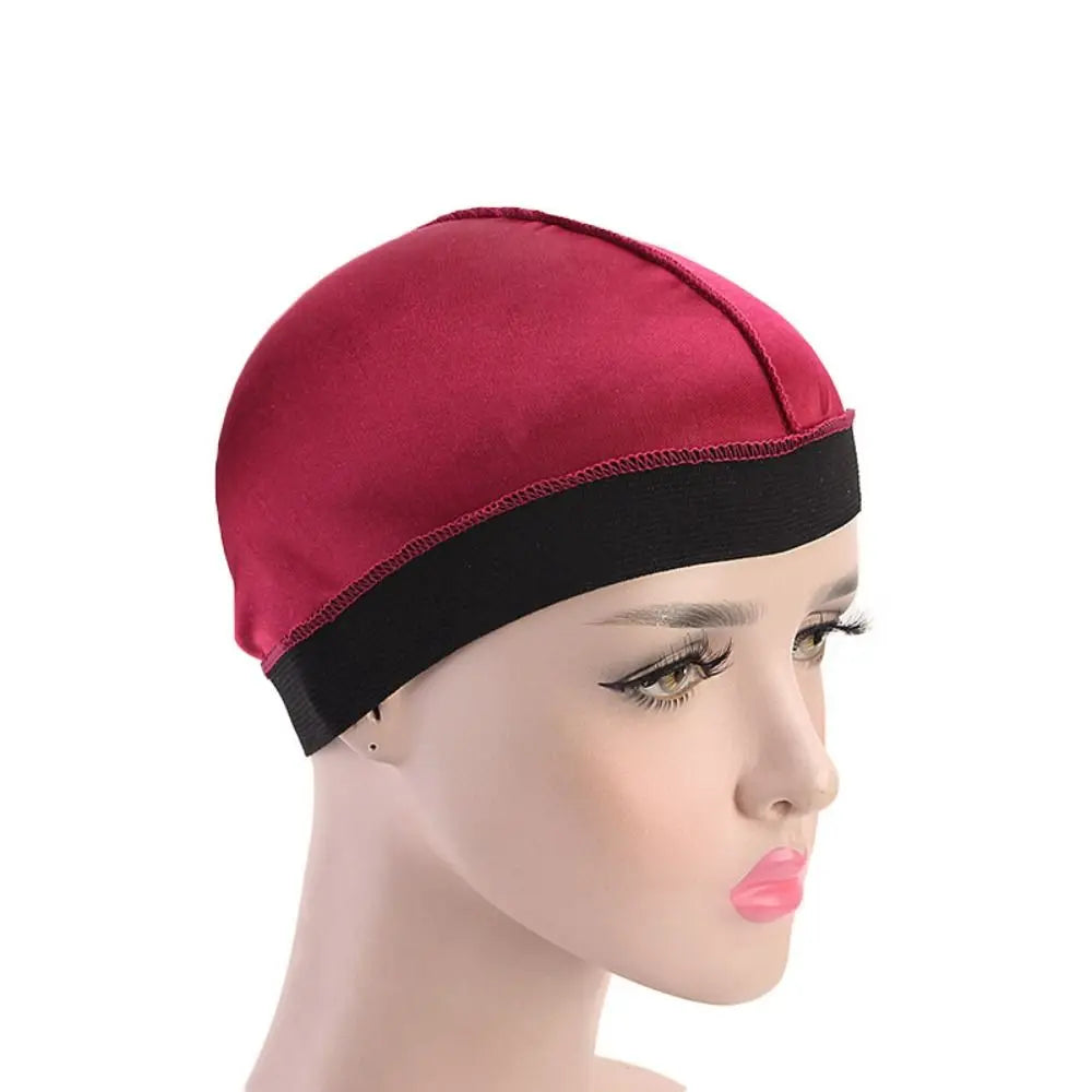Men Pure Color Caps Durag Hats Bonnet Elastic Breathable Wave Caps Polyester Multicolor Durag Cap Men Outdoor Wave Caps