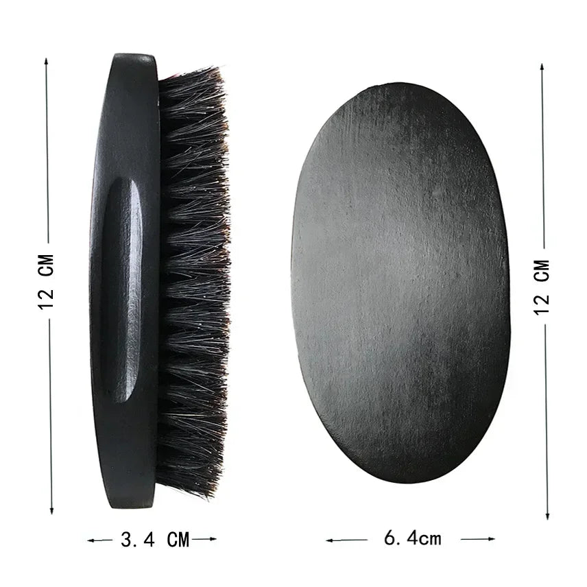 Fur Boar Hair Brush Men Bristle Wild Natural Barbershop Cleaning Professional Beard Brush Boar Soft Hairbrush Hair Styling Tools