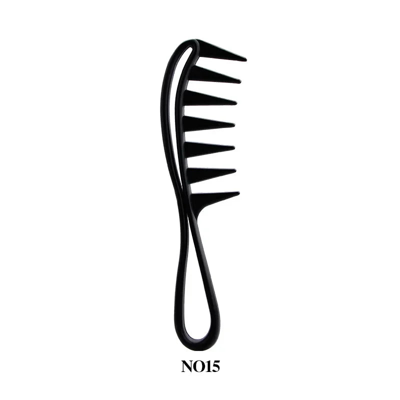 Black Professional Hair Brush Hard Carbon Cutting Comb Heat Resistant Salon Hair Brushes Barber Pin Tail Antistatic Combs Men
