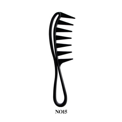 Black Professional Hair Brush Hard Carbon Cutting Comb Heat Resistant Salon Hair Brushes Barber Pin Tail Antistatic Combs Men