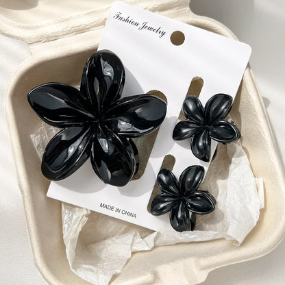 18Pcs Egg Flower Hair Clips Gradient Candy Color Flowers Suitable for Daily Use Backcombed Ponytail Shark Clip Hair Accessories