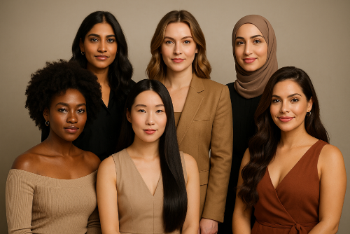 groupe de femme de culture différente
